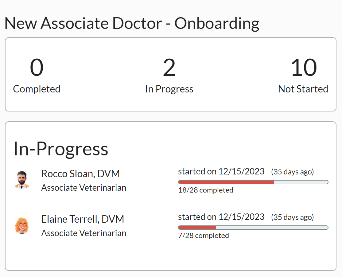 Progress Reporting Dashboard